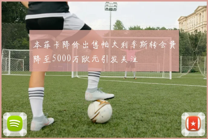 本菲卡降价出售帕夫利季斯转会费降至5000万欧元引发关注
